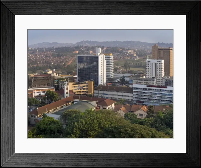 Framed Print : City skyline, Kampala, Uganda, Africa Framed Print : City skyline, Kampala, Uganda, Africa