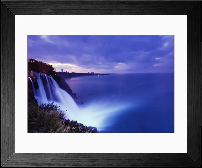 Framed Print : Duden Kiyi Selalesi Waterfall falling directly into the sea, Antalya, Pamphylia, Turquoise Coast Framed Print : Duden Kiyi Selalesi Waterfall falling directly into the sea, Antalya, Pamphylia, Turquoise Coast