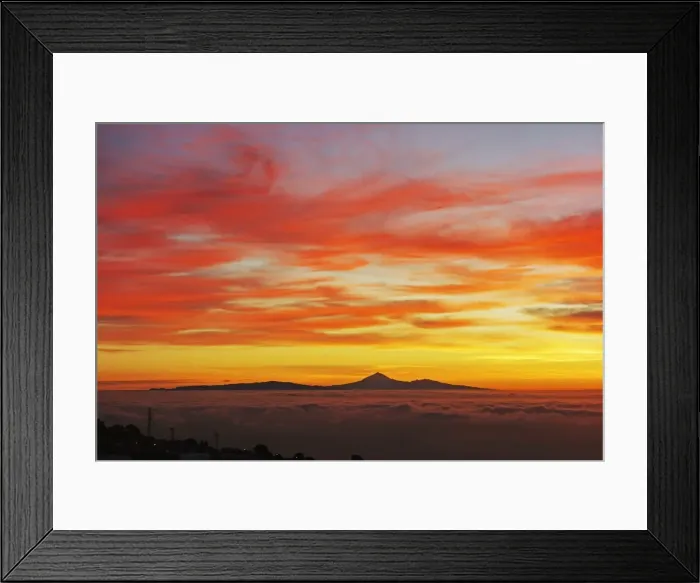 Framed Print : View from El Pinar towards Tenerife at sunrise, El Hierro, Canary Islands, Spain Framed Print : View from El Pinar towards Tenerife at sunrise, El Hierro, Canary Islands, Spain