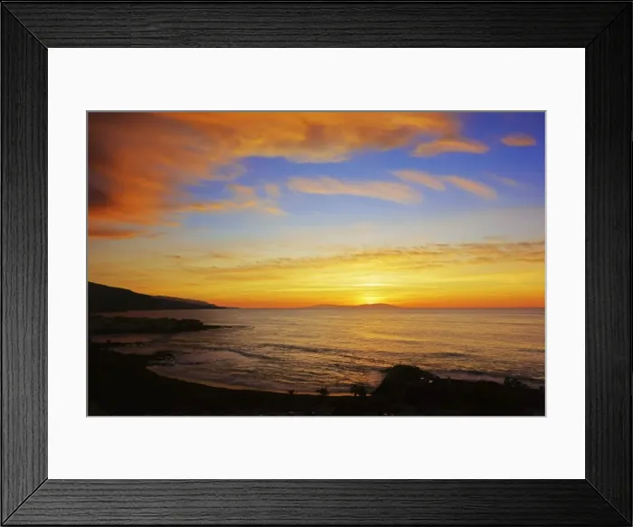 Framed Print : Sunset over Playa Jardin, Puerto de la Cruz, Tenerife, Canary Islands, Spain, Atlantic Framed Print : Sunset over Playa Jardin, Puerto de la Cruz, Tenerife, Canary Islands, Spain, Atlantic