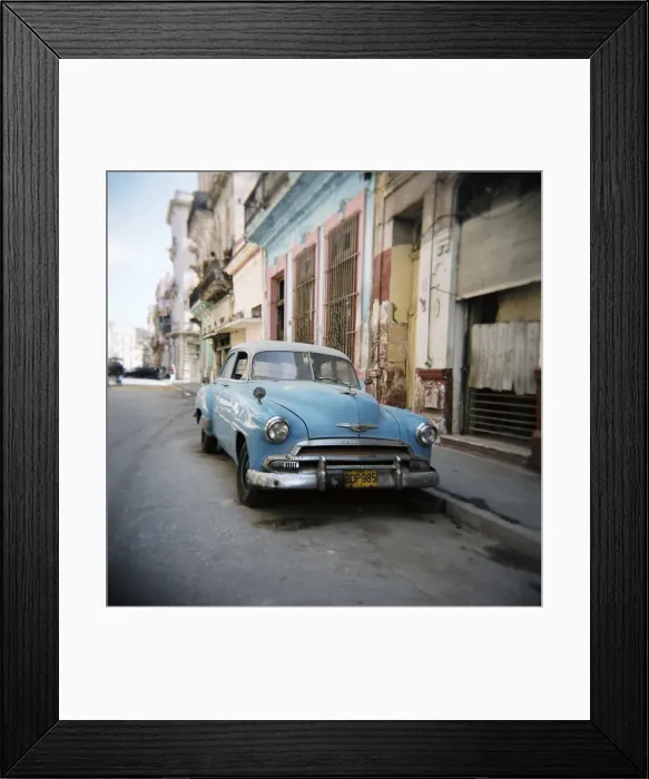 Framed Print : Old blue American car, Cienfugeos, Cuba, West Indies, Central America Framed Print : Old blue American car, Cienfugeos, Cuba, West Indies, Central America