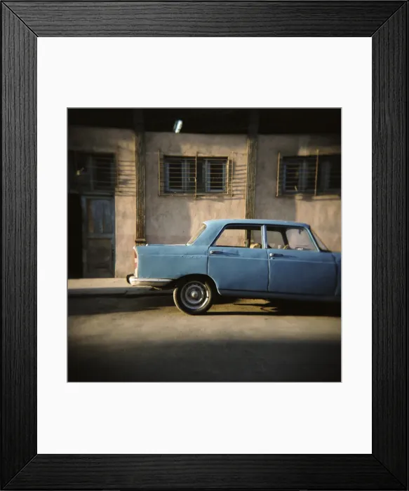 Framed Print : Old blue Soviet car, Havana, Cuba, West Indies, Central America Framed Print : Old blue Soviet car, Havana, Cuba, West Indies, Central America