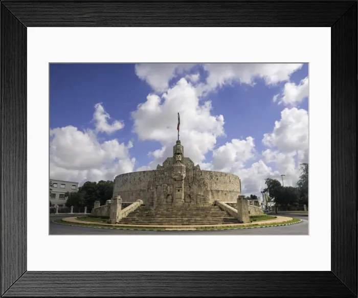 Framed Print : Homeland Monument by sculptor Romulo Rozo on the Paseo de Montejo in Merida, Yucatan Framed Print : Homeland Monument by sculptor Romulo Rozo on the Paseo de Montejo in Merida, Yucatan