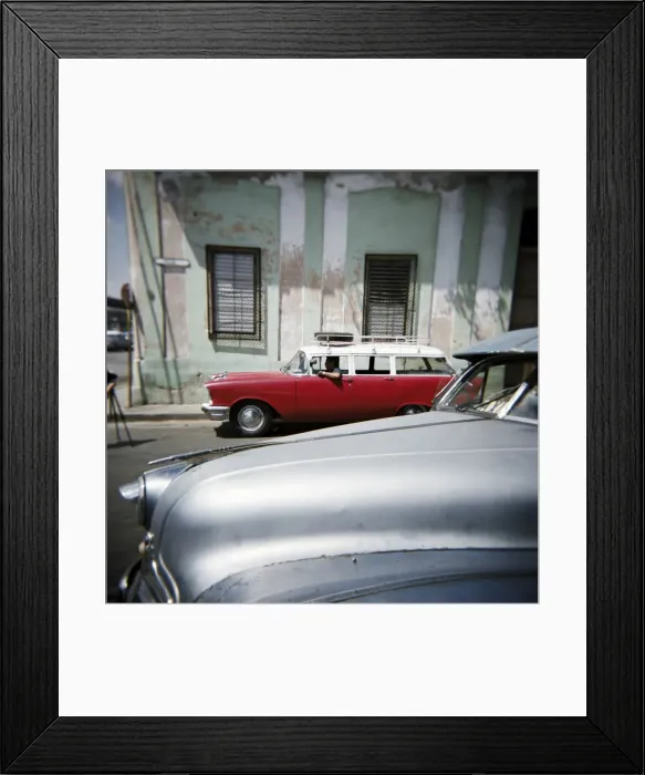 Framed Print : Old American cars operating as private taxis, Havana, Cuba, West Indies, Central America Framed Print : Old American cars operating as private taxis, Havana, Cuba, West Indies, Central America