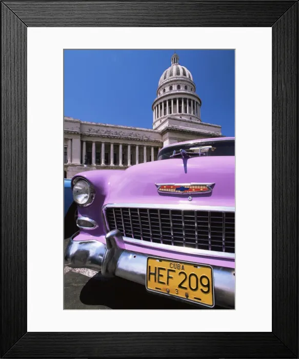 Framed Print : Classic American car outside the Capitolio, Havana, Cuba, West Indies, Central America Framed Print : Classic American car outside the Capitolio, Havana, Cuba, West Indies, Central America
