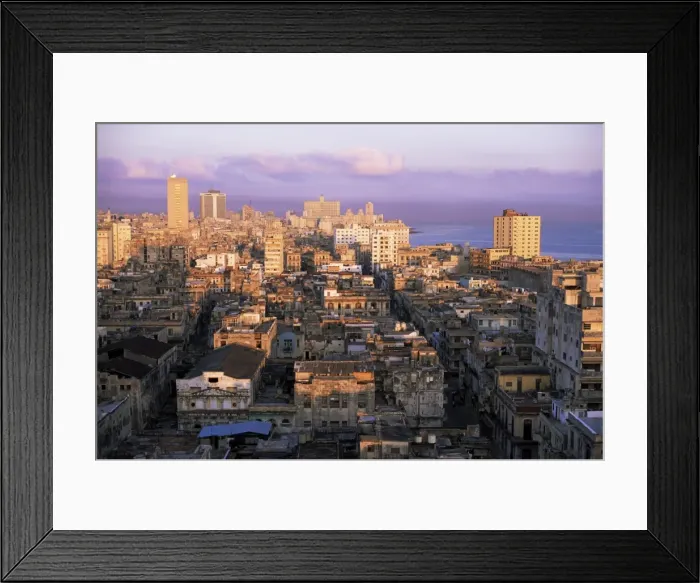 Framed Print : Early morning view over Havana Centro, from Hotel Seville, Havana, Cuba Framed Print : Early morning view over Havana Centro, from Hotel Seville, Havana, Cuba