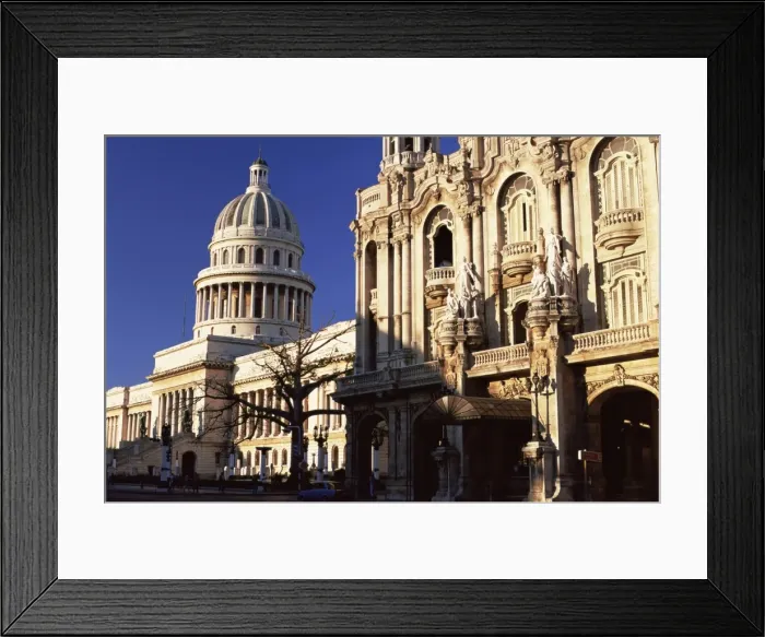 Framed Print : The Capitolio (Capitol Building) bathed in early morning light, Havana Framed Print : The Capitolio (Capitol Building) bathed in early morning light, Havana