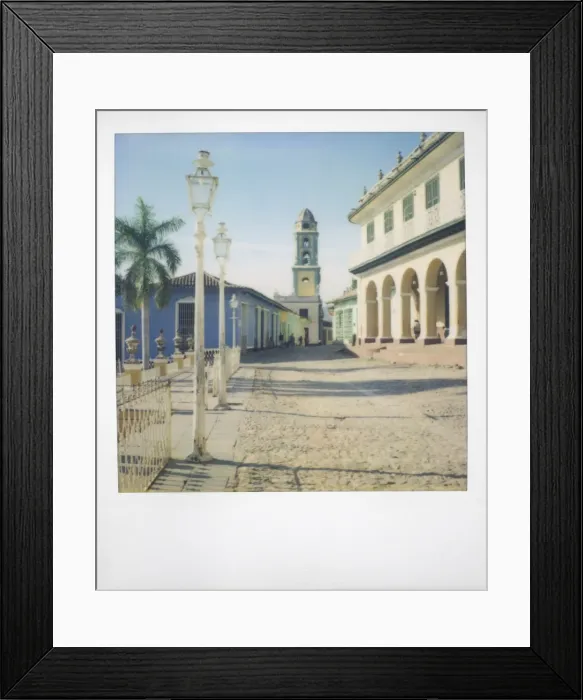 Framed Print : Polaroid of view from Plaza Mayor towards the tower of Iglesia de San Francisco de Asis Framed Print : Polaroid of view from Plaza Mayor towards the tower of Iglesia de San Francisco de Asis