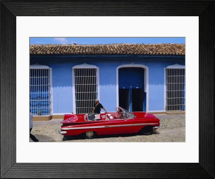Framed Print : Old american car, Trinidad, Sancti Spiritus, Cuba Framed Print : Old american car, Trinidad, Sancti Spiritus, Cuba