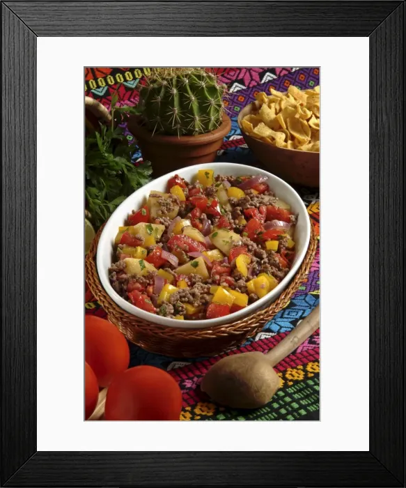 Framed Print : Picadillo habanero, Caribbean, West Indies, Central America Framed Print : Picadillo habanero, Caribbean, West Indies, Central America