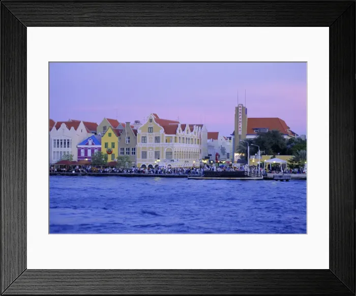 Framed Print : Colonial gabled waterfront buildings, Willemstad, Curacao, Caribbean, West Indies Framed Print : Colonial gabled waterfront buildings, Willemstad, Curacao, Caribbean, West Indies