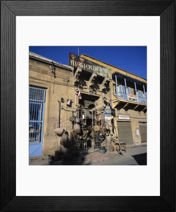 Framed Print : Close-up of Antiquities shop in area of Selimiye Camii mosque in Nicosia Framed Print : Close-up of Antiquities shop in area of Selimiye Camii mosque in Nicosia