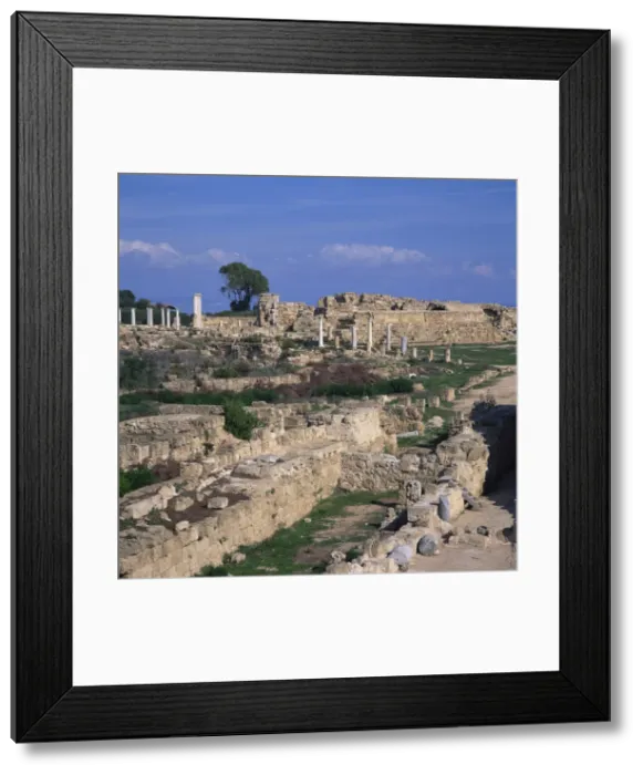 Framed Print : Roman odeon concert venue and Hellenistic and Roman gymnasium in Salamis Framed Print : Roman odeon concert venue and Hellenistic and Roman gymnasium in Salamis