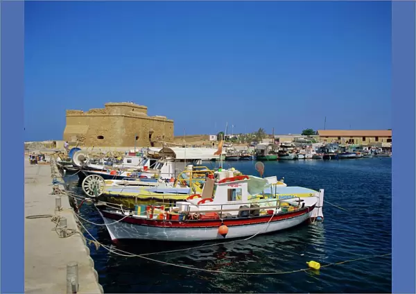 Paphos harbour, Cyprus, Europe