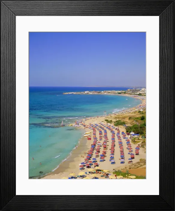 Framed Print : Ayia Napa Beach, Cyprus Framed Print : Ayia Napa Beach, Cyprus