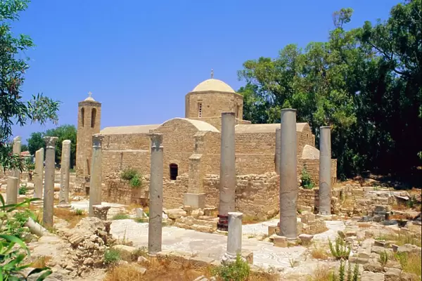 St. Pauls Pillars, Paphos, Cyprus, Europe