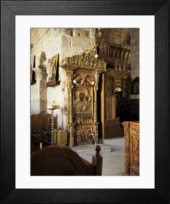 Framed Print : One of many icons in the church of St. Lazarus, Larnaca, Cyprus, Europe Framed Print : One of many icons in the church of St. Lazarus, Larnaca, Cyprus, Europe