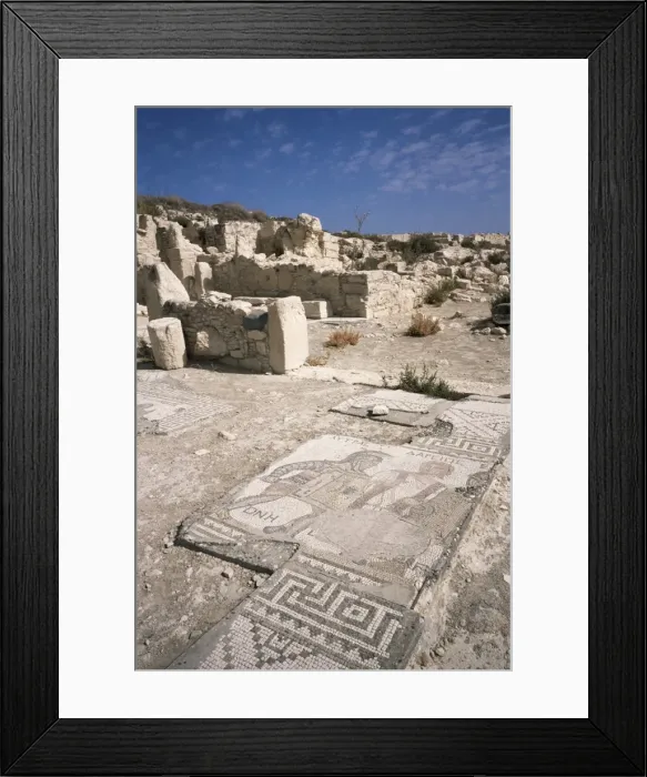 Framed Print : Mosaic of the gladiators in the House of the Gladiators, Kourion (Curium) (Kurion) Framed Print : Mosaic of the gladiators in the House of the Gladiators, Kourion (Curium) (Kurion)