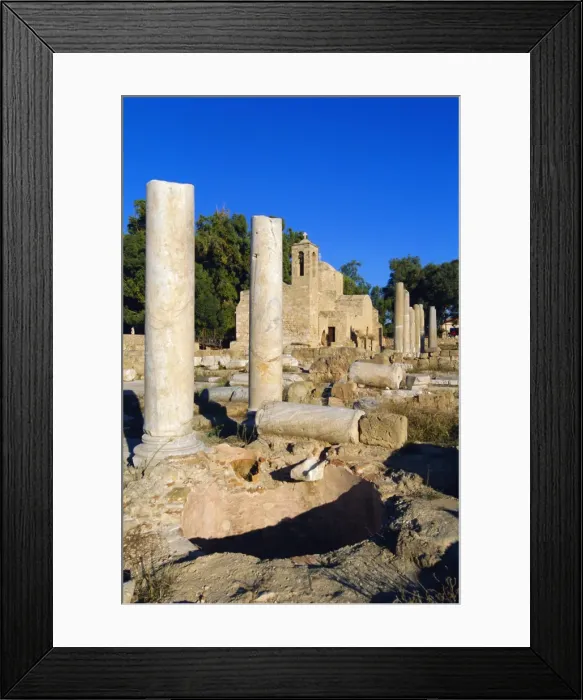 Framed Print : Greek TemplePaphos, Cyprus, Europe Framed Print : Greek TemplePaphos, Cyprus, Europe