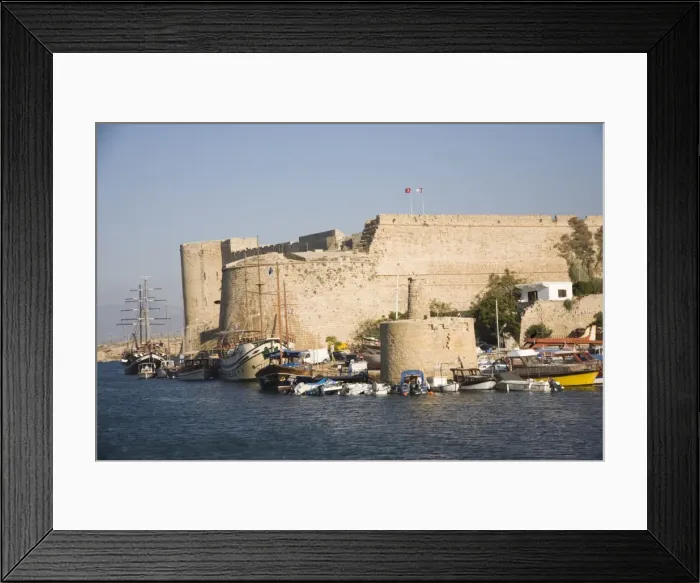 Framed Print : Fort, boats and harbour, Kyrenia, North Cyprus, Mediterranean, Europe Framed Print : Fort, boats and harbour, Kyrenia, North Cyprus, Mediterranean, Europe