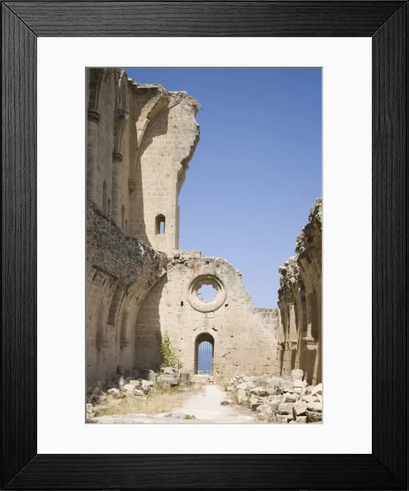 Framed Print : Abbey of Bellapais, North Cyprus, Europe Framed Print : Abbey of Bellapais, North Cyprus, Europe