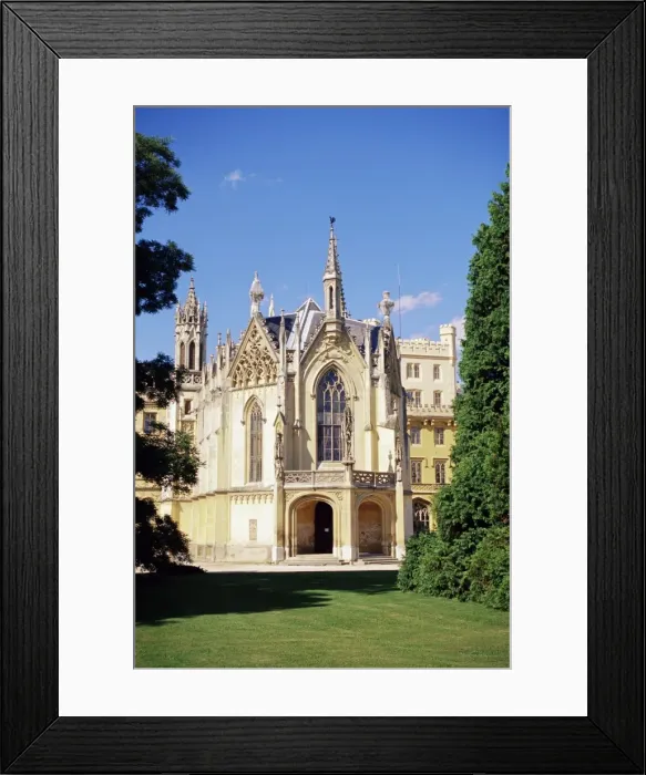 Framed Print : Neo-Gothic chateau dating from 1856, Lednice, UNESCO World Heritage Site Framed Print : Neo-Gothic chateau dating from 1856, Lednice, UNESCO World Heritage Site
