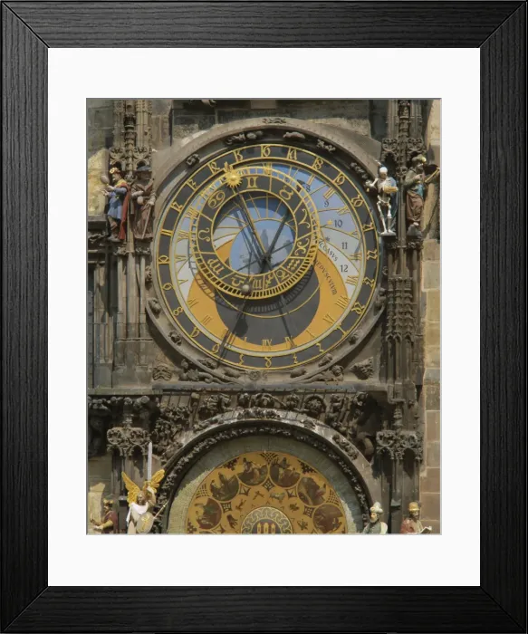 Framed Print : The Gothic Horloge, astronomical clock, Old Town Hall, Stare Mesto Square Framed Print : The Gothic Horloge, astronomical clock, Old Town Hall, Stare Mesto Square