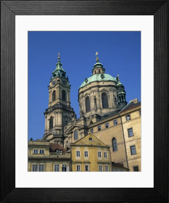 Framed Print : The exterior of St. Nicholas church in Prague, Czech Republic, Europe Framed Print : The exterior of St. Nicholas church in Prague, Czech Republic, Europe