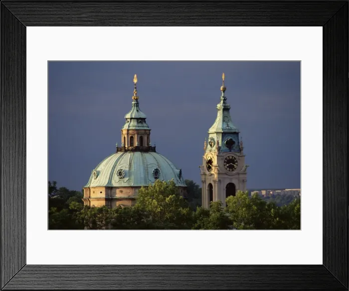 Framed Print : The dome of St. Nicholas church, Prague, Czech Republic, Europe Framed Print : The dome of St. Nicholas church, Prague, Czech Republic, Europe