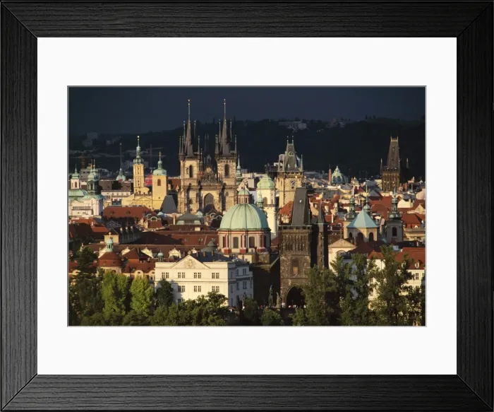 Framed Print : View over Stare Mesto district including Tyn church, Prague, UNESCO World Heritage site Framed Print : View over Stare Mesto district including Tyn church, Prague, UNESCO World Heritage site