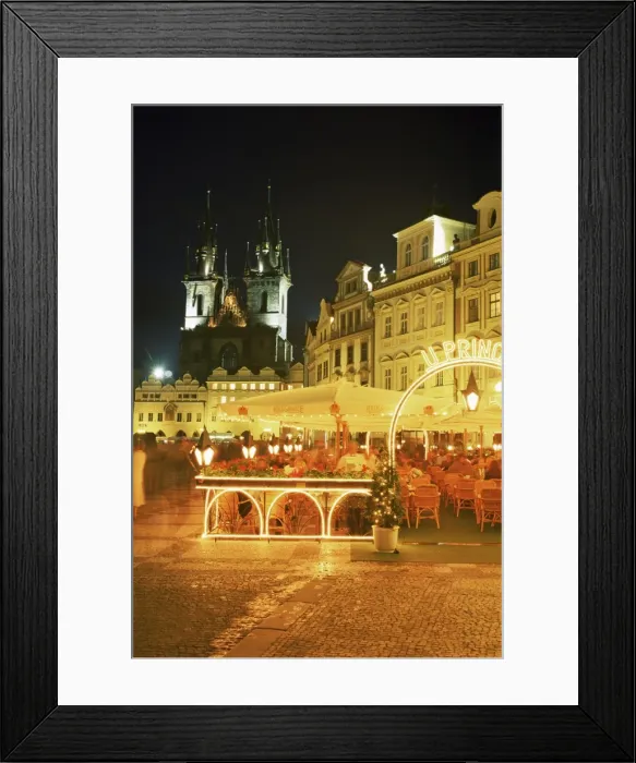 Framed Print : Stare Mesto Square, view towards Tyn Church, Prague, Czech Republic, Europe Framed Print : Stare Mesto Square, view towards Tyn Church, Prague, Czech Republic, Europe