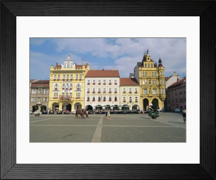 Framed Print : Main Square, Ceske Budejovice, South Bohemia, Czech Republic, Europe Framed Print : Main Square, Ceske Budejovice, South Bohemia, Czech Republic, Europe