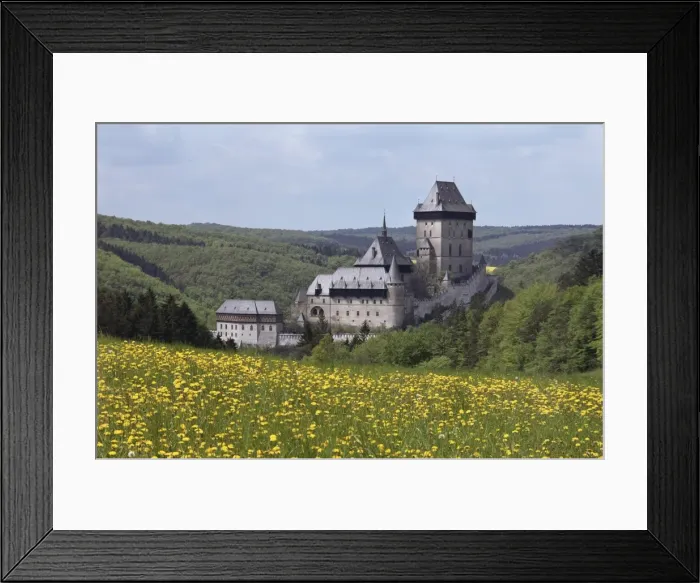 Framed Print : Karlstejn Castle, Karlstejn, Central Bohemia, Czech Republic, Europe