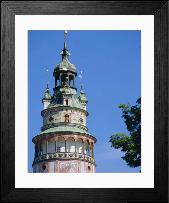 Framed Print : Castle tower, Cesky Krumlov, South Bohemia, Czech Republic, Europe Framed Print : Castle tower, Cesky Krumlov, South Bohemia, Czech Republic, Europe