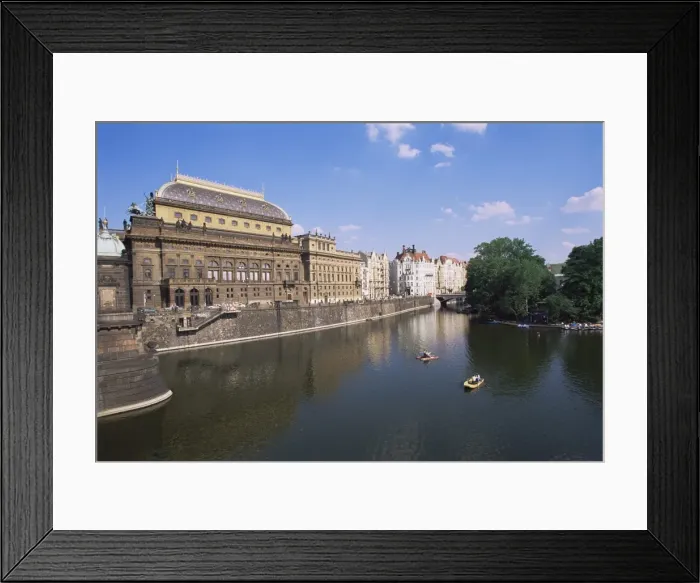 Framed Print : National Theatre and River Vltava, Prague, Czech Republic, Europe Framed Print : National Theatre and River Vltava, Prague, Czech Republic, Europe