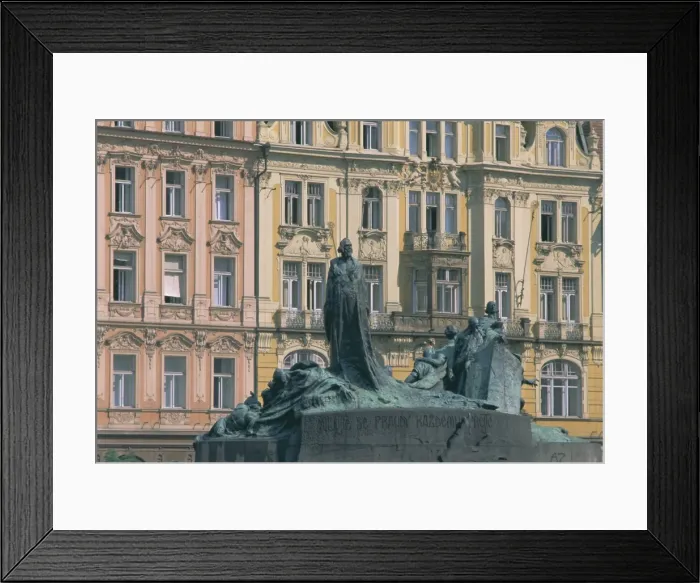 Framed Print : Jan Hus monument in Old Town Square, Prague, UNESCO World Heritage Site Framed Print : Jan Hus monument in Old Town Square, Prague, UNESCO World Heritage Site