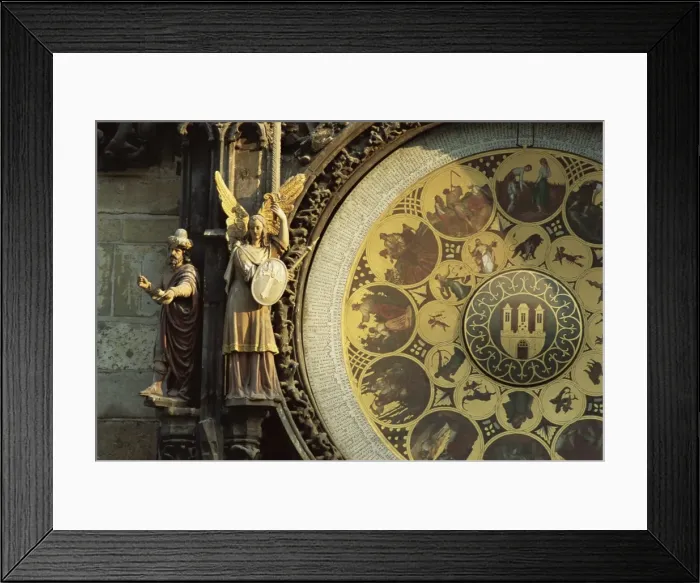 Framed Print : Close-up of the astronomical clock, Town Hall, Old Town Square, Prague Framed Print : Close-up of the astronomical clock, Town Hall, Old Town Square, Prague