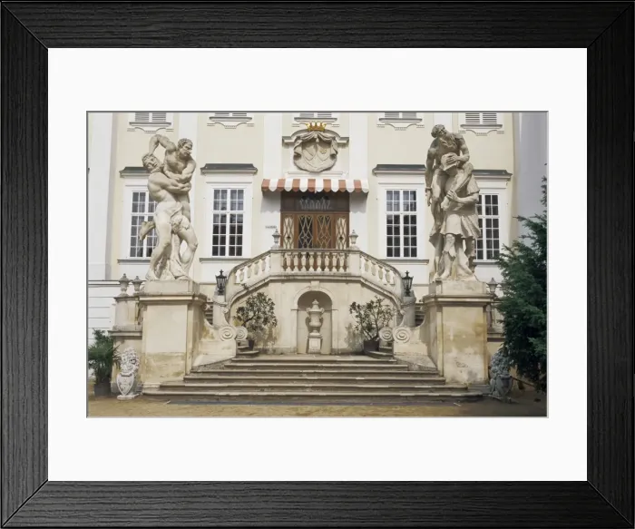 Framed Print : Facade, inner courtyard, Vranov Chateau, South Moravia, Czech Republic, Europe Framed Print : Facade, inner courtyard, Vranov Chateau, South Moravia, Czech Republic, Europe