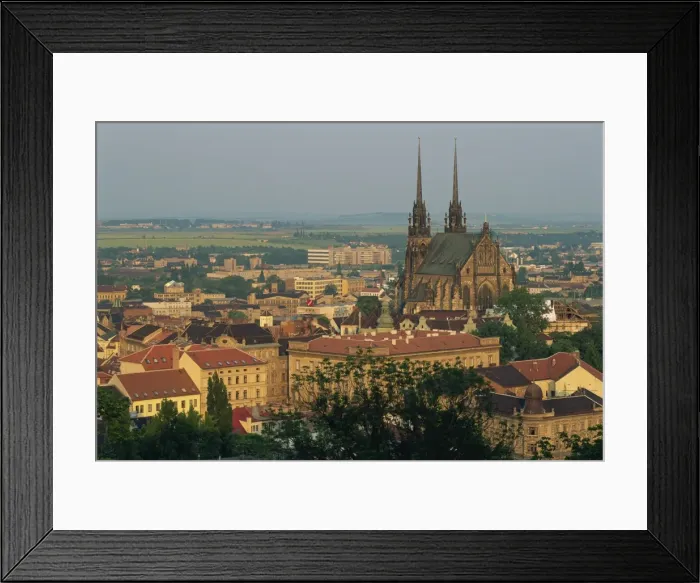 Framed Print : The cathedral and skyline of the city of Brno in South Moravia, Czech Republic, Europe Framed Print : The cathedral and skyline of the city of Brno in South Moravia, Czech Republic, Europe