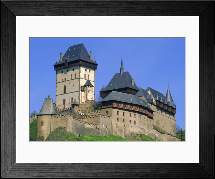 Framed Print : Karlstejn Castle, 14th century, near Prague, Czech Republic, Europe Framed Print : Karlstejn Castle, 14th century, near Prague, Czech Republic, Europe