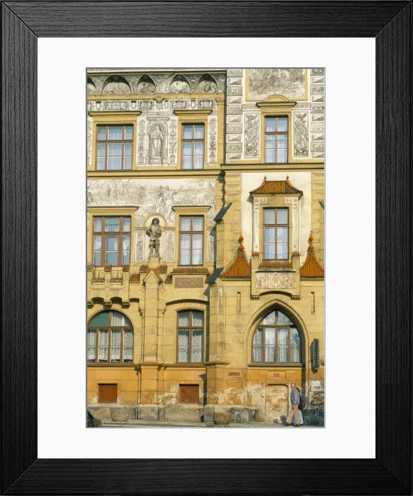 Framed Print : Facade of the 16th century Old Town Hall, Prachatice, South Bohemia, Czech Republic Framed Print : Facade of the 16th century Old Town Hall, Prachatice, South Bohemia, Czech Republic
