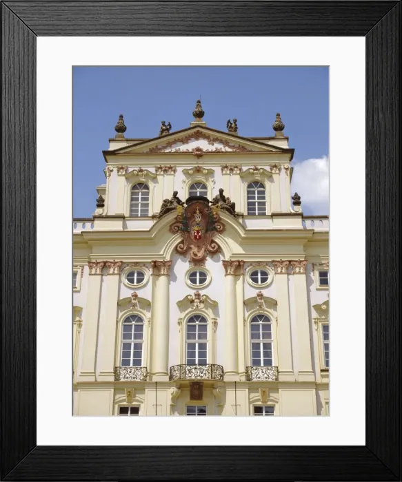 Framed Print : The Rococo facade of the Archbishops Palace, Prague, Czech Republic, Europe Framed Print : The Rococo facade of the Archbishops Palace, Prague, Czech Republic, Europe