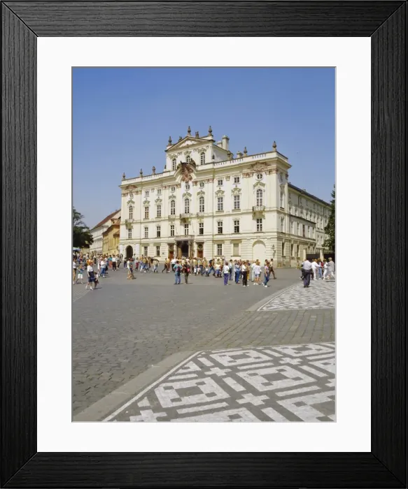 Framed Print : The Archbishops Palace, Castle Square, Prague, Czech Republic, Europe