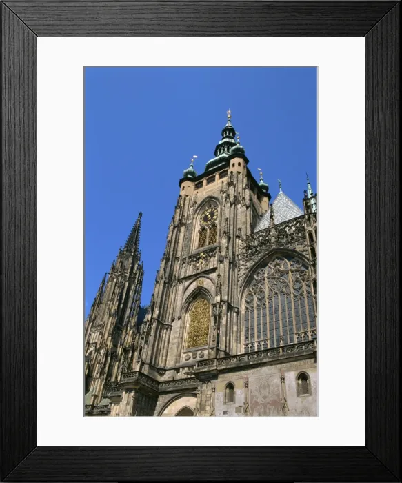 Framed Print : St. Vitus Cathedral, Prague Castle, Prague, Czech Republic, Europe