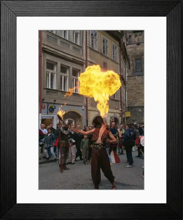 Framed Print : Medieval parade in the Little Quarter, Prague, Czech Republic, Europe Framed Print : Medieval parade in the Little Quarter, Prague, Czech Republic, Europe