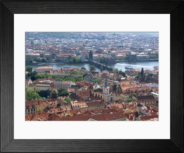 Framed Print : Charles Bridge from the Little Quarter, Prague, Czech Republic, Europe Framed Print : Charles Bridge from the Little Quarter, Prague, Czech Republic, Europe