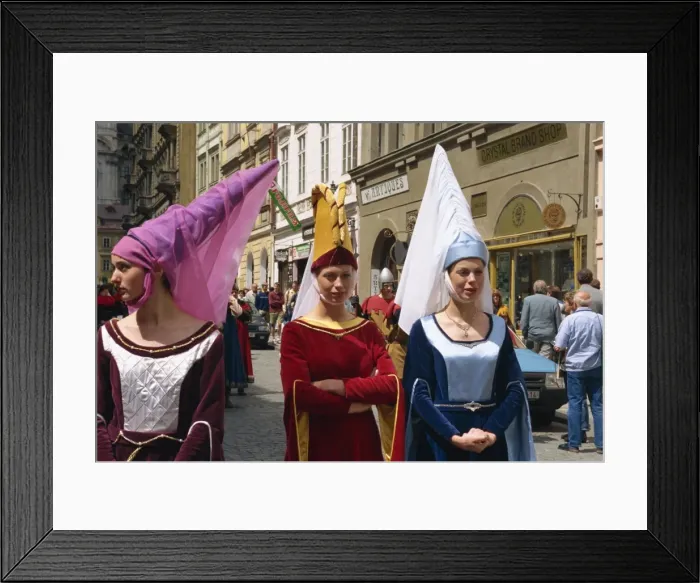 Framed Print : Medieval parade in the Little Quarter, Prague, Czech Republic, Europe Framed Print : Medieval parade in the Little Quarter, Prague, Czech Republic, Europe