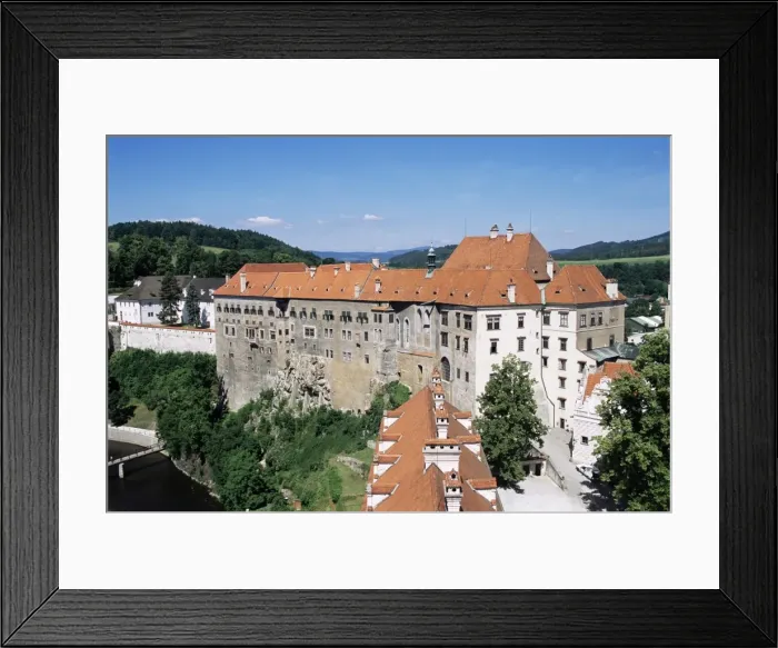 Framed Print : View of the Castle, Cesky Krumlov, UNESCO World Heritage Site, Czech Republic, Europe Framed Print : View of the Castle, Cesky Krumlov, UNESCO World Heritage Site, Czech Republic, Europe