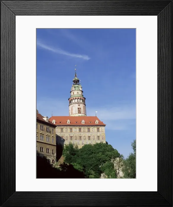 Framed Print : Hradek or little castle with its distinctive tower, Cesky Krumlov, Czech Republic, Europe Framed Print : Hradek or little castle with its distinctive tower, Cesky Krumlov, Czech Republic, Europe