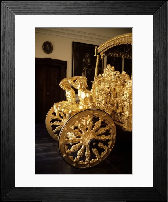 Framed Print : Detail from the golden Eggenberg carriage, the Castle, Cesky Krumlov, Czech Republic Framed Print : Detail from the golden Eggenberg carriage, the Castle, Cesky Krumlov, Czech Republic